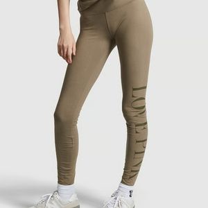 VS PINK COTTON MID-RISE FOLDOVER LEGGINGS
